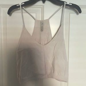 Beige Crop Top - Small